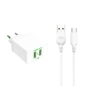 شارژر دیواری جرلکس مدل GA-02 به همراه کابل تبدیل microUSB 