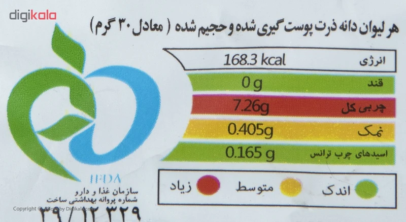 پاپ کورن پفلینا لینابا طعم پنیر - 55 گرم  عکس شماره 5