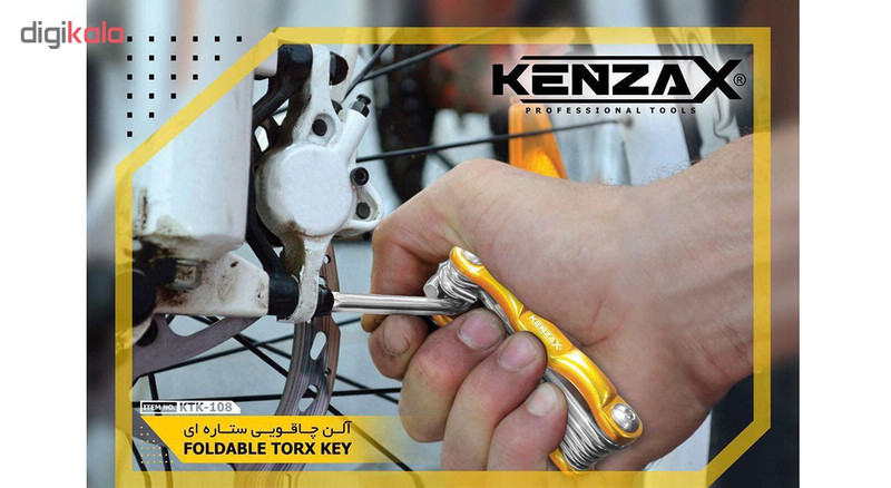 مجموعه 8 عددی آچار ستاره ای تاشو کنزاکس مدل KTK-108