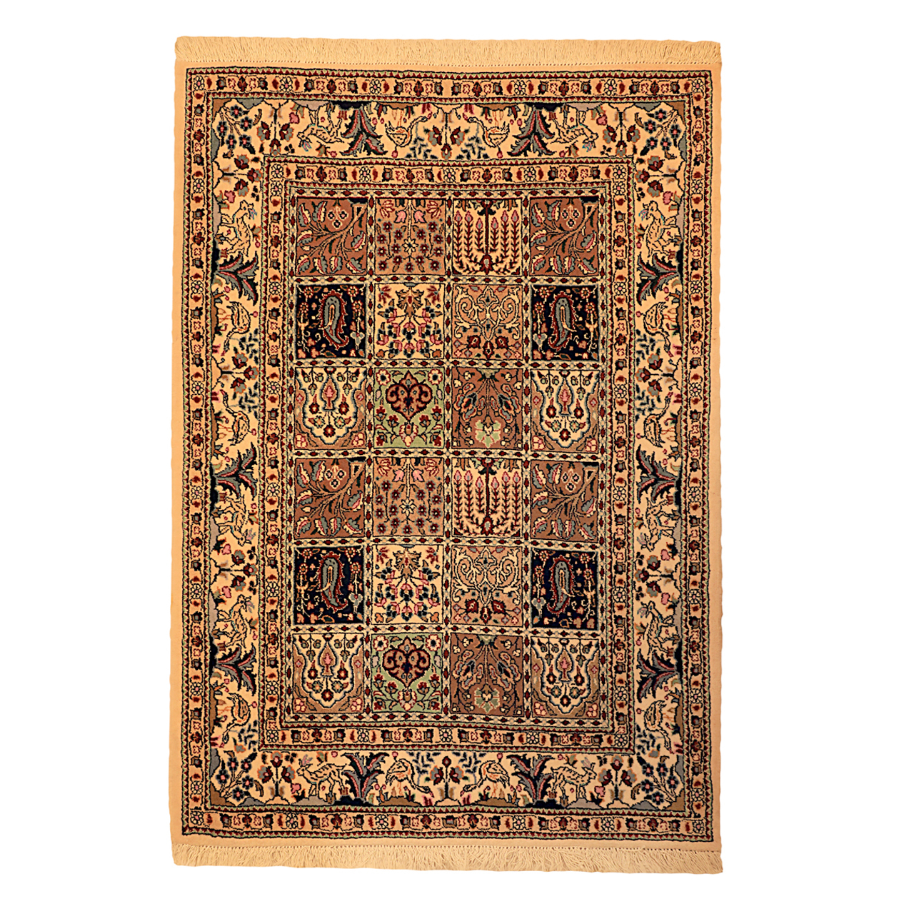 فرش دستبافت یک و نیم  متری گالری نور کد  H1936