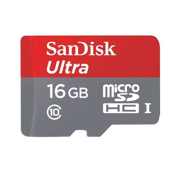  کارت حافظه‌ microSDHC سن دیسک مدل A1 کلاس 10 استاندارد UHS-I سرعت 98MBps ظرفیت 16 گیگابایت