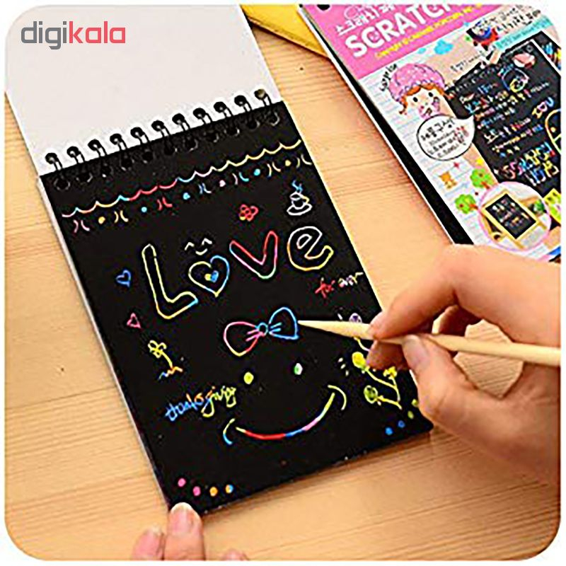 دفتر یادداشت طرح یونیکورن مدل Scratch note کد uc080
