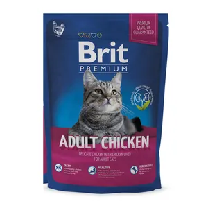 غذای خشک گربه بریت مدل adult chicken وزن 1.5 کیلوگرم