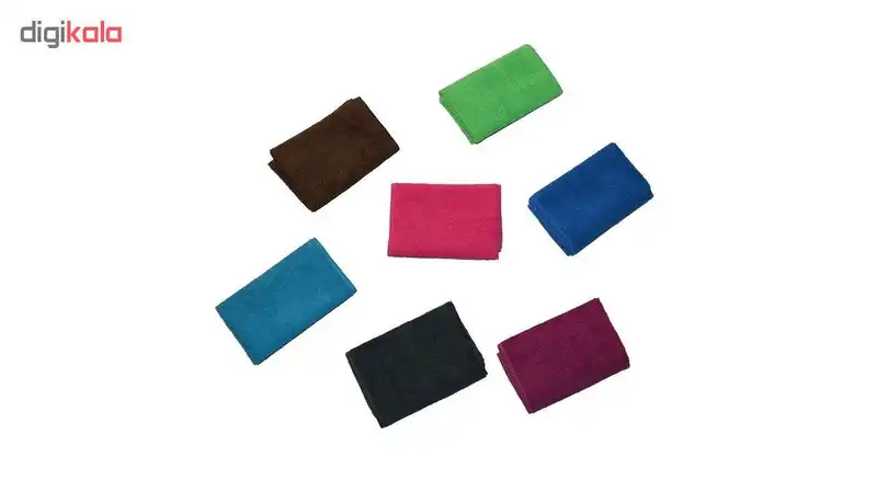 دستمال میکروفایبر نظافت خودرو مدل CA بسته 6 عددی