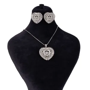 نیم ست نقره زنانه کد  2049