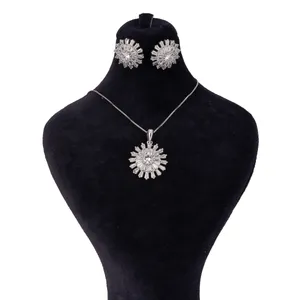 نیم ست نقره زنانه کد 2051