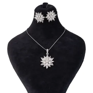 نیم ست نقره زنانه کد 2055