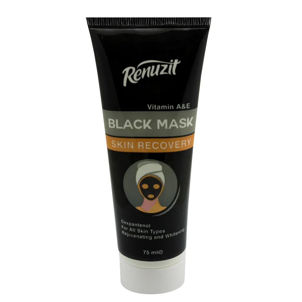 ماسک صورت رینوزیت مدل Black carbon active حجم 75 میلی لیتر