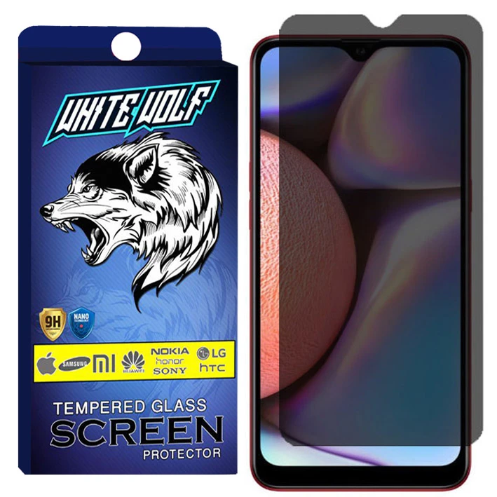 محافظ صفحه نمایش حریم شخصی وایت ولف مدل WGPS مناسب برای گوشی موبایل سامسونگ Galaxy A10s