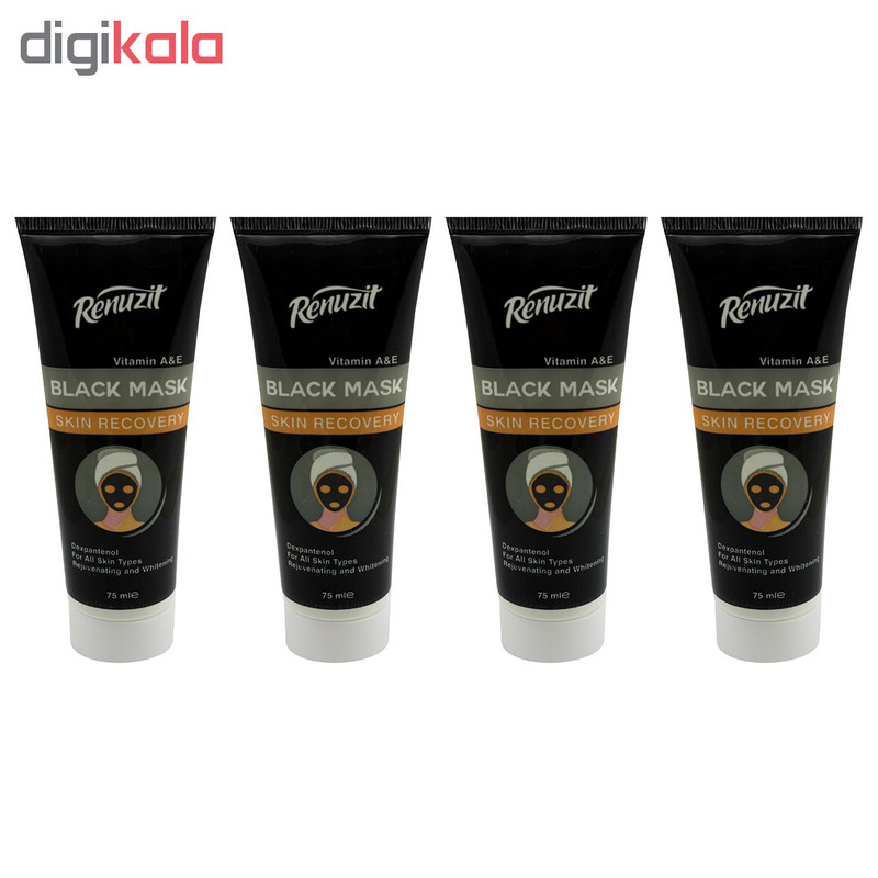 ماسک صورت رینو زیت مدل Black mask carbon active حجم 75 میلی لیتر مجموعه 4 عددی ماسک صورت رینو زیت مدل Black mask carbon active حجم 75 میلی لیتر مجموعه 4 عددی