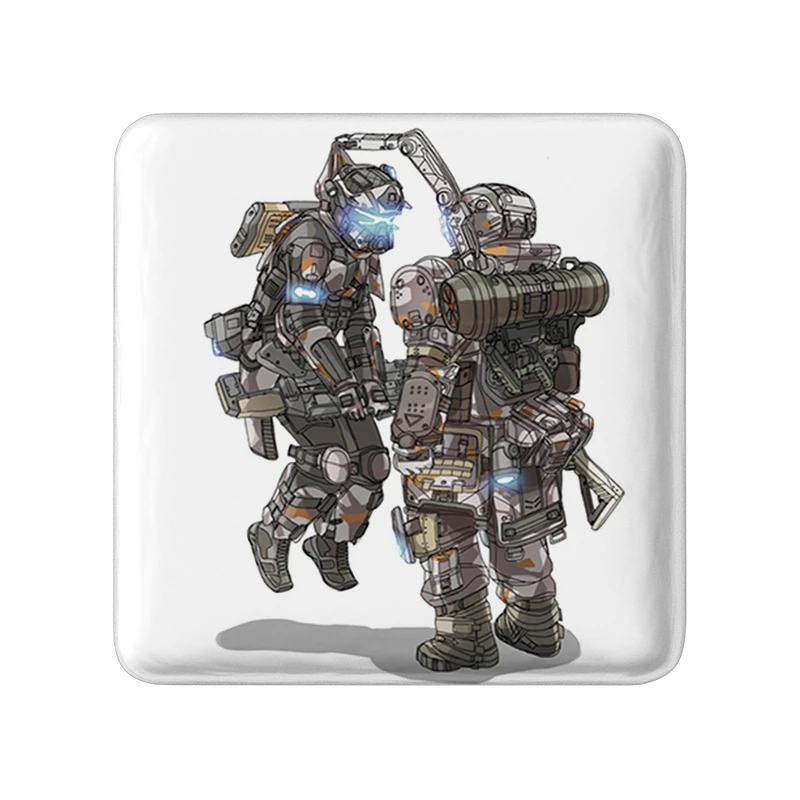 مگنت خندالو طرح بازی تایتان فال (Titanfall) مدل مربعی کد 32594