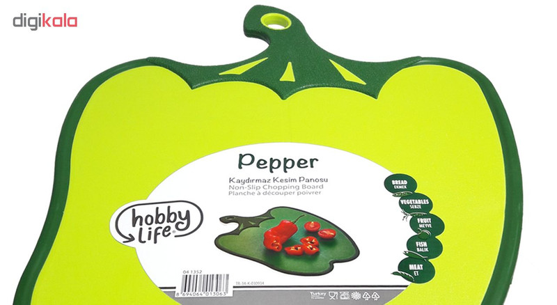 تخته برش هوبی لایف طرح فلفل مدل 1352 تخته برش هوبی لایف طرح فلفل مدل 1352