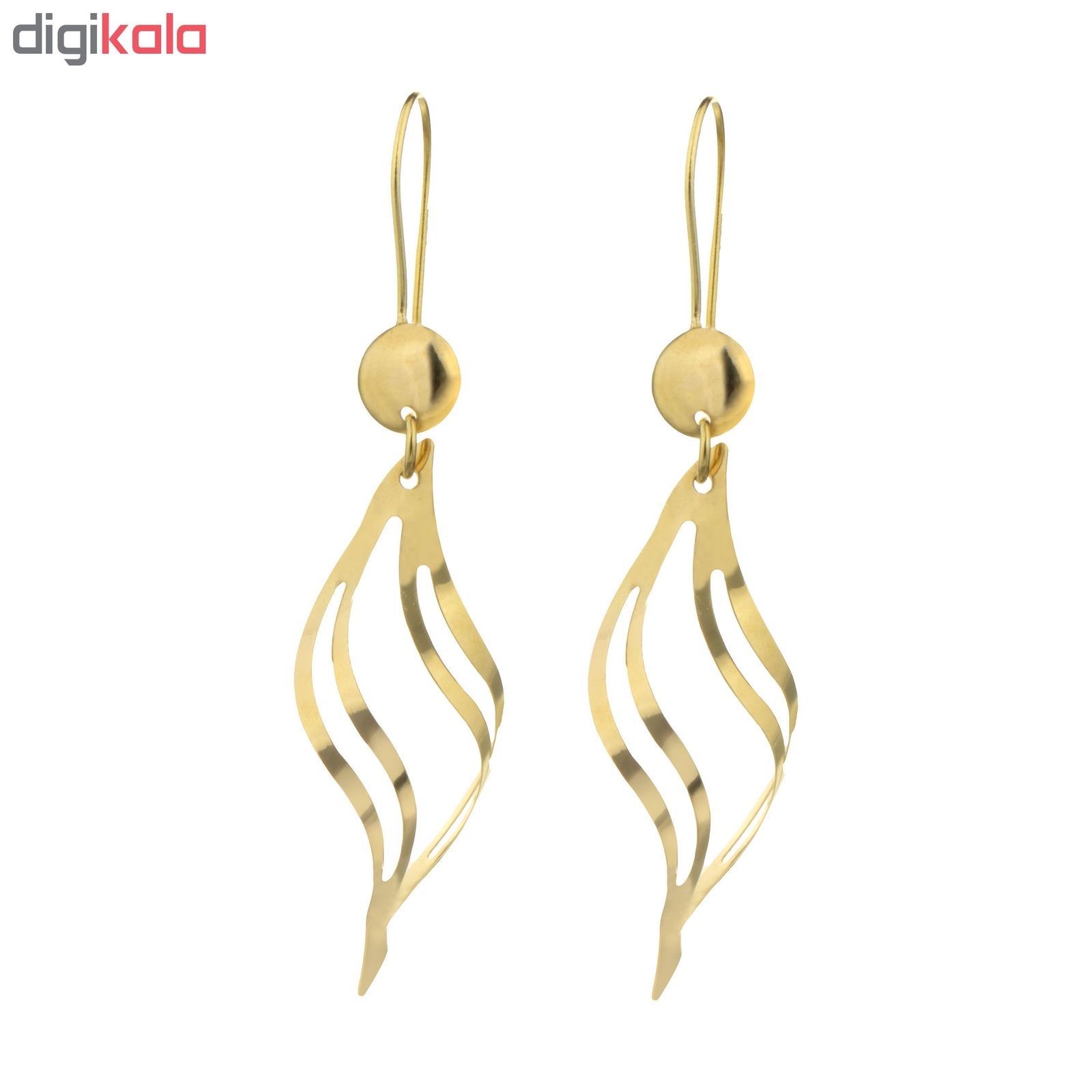 گوشواره طلا 18 عیار زنانه گالری گیرا کد 112 -  - 2