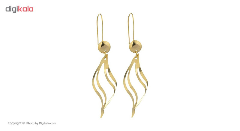 گوشواره طلا 18 عیار زنانه گالری گیرا کد 112