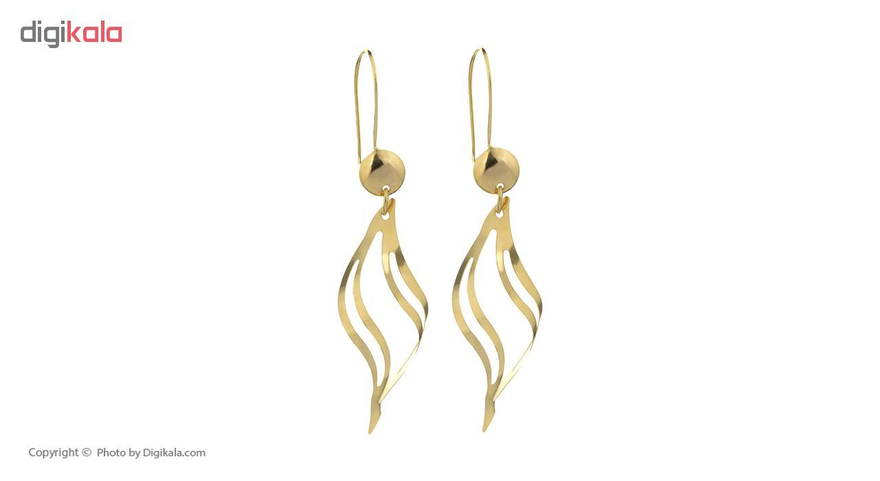 گوشواره طلا 18 عیار زنانه گالری گیرا کد 112 -  - 4