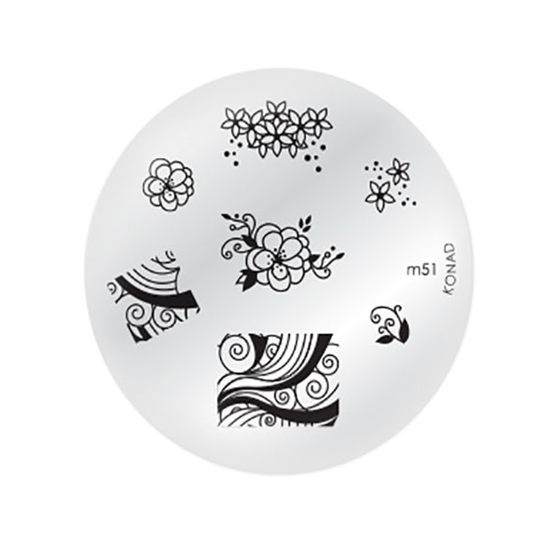 شابلون طراحی ناخن کناد کد m51