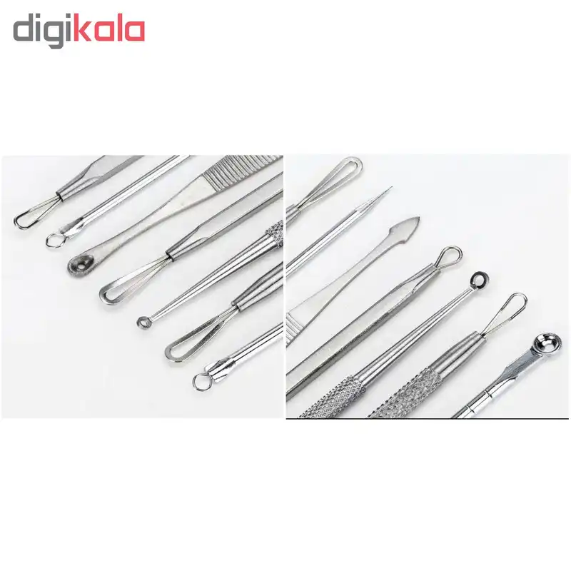 مجموعه ابزار پاک‌سازی پوست کیو وای اچ مدل derm-3198 بسته 7 عددی