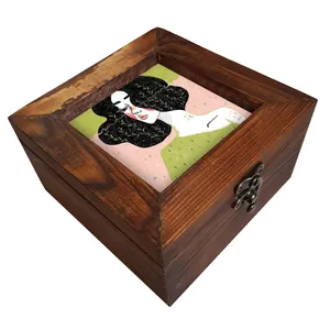 جعبه هدیه چوبی کد A53