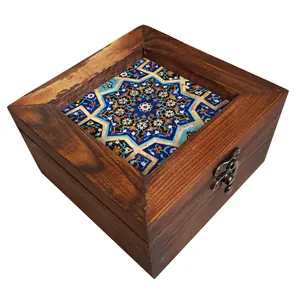 جعبه هدیه چوبی کد A30