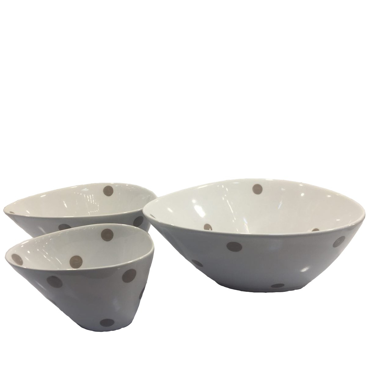 کاسه سرامیکی خال خالی ارتفاع بلند