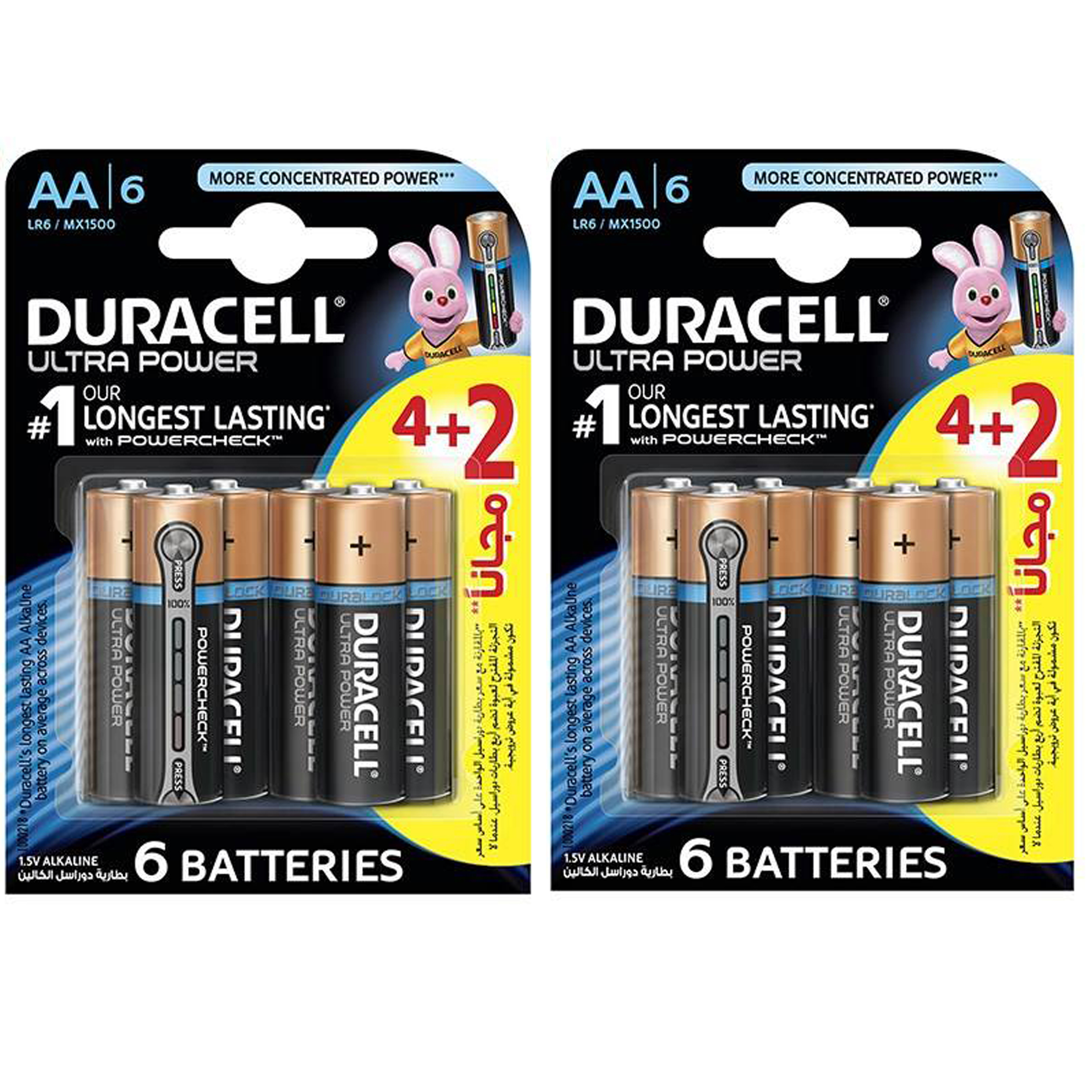 باتری قلمی دوراسل مدل Ultra Power Duralock بسته 12عددی