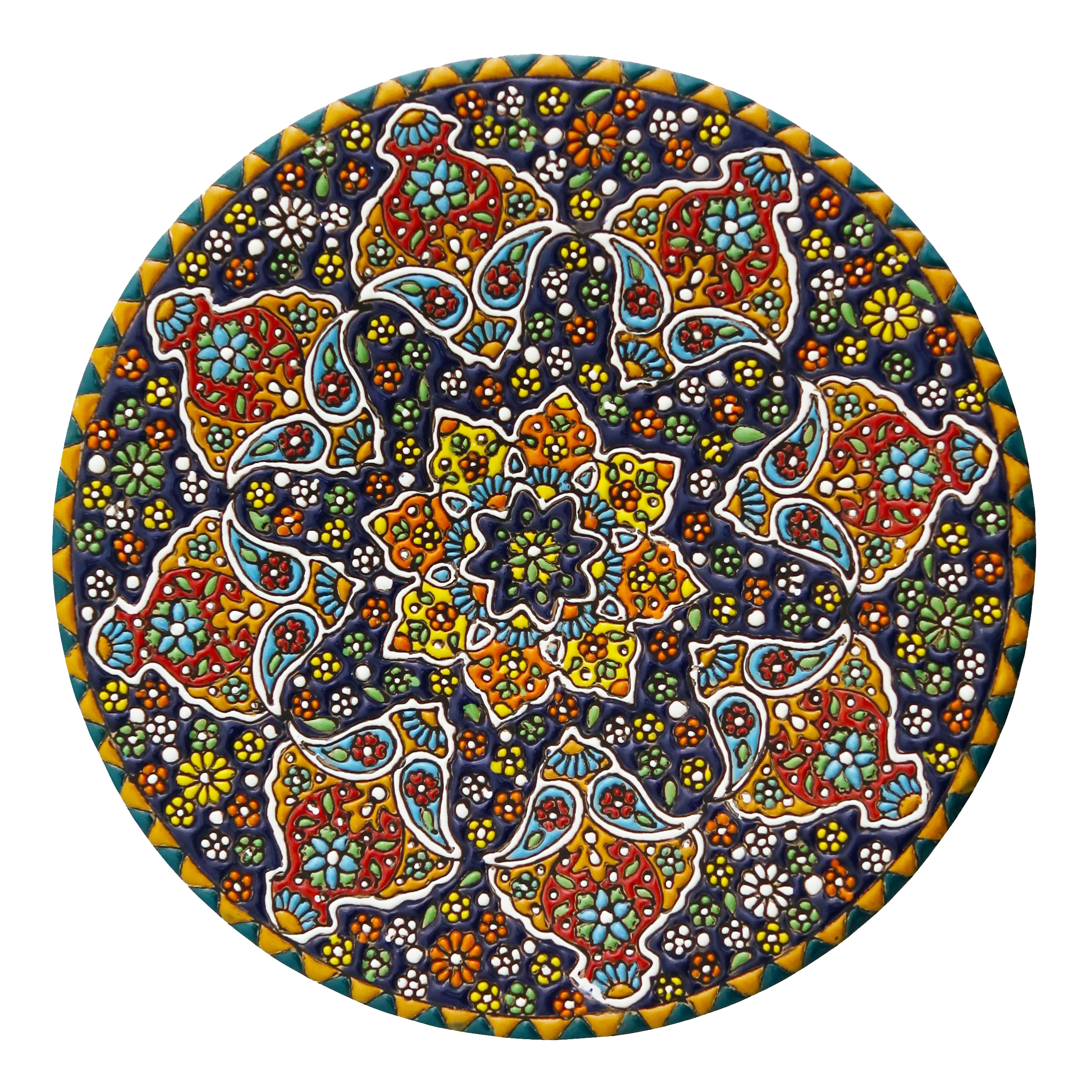 بشقاب میناکاری مدل Plt-C-DB46-25