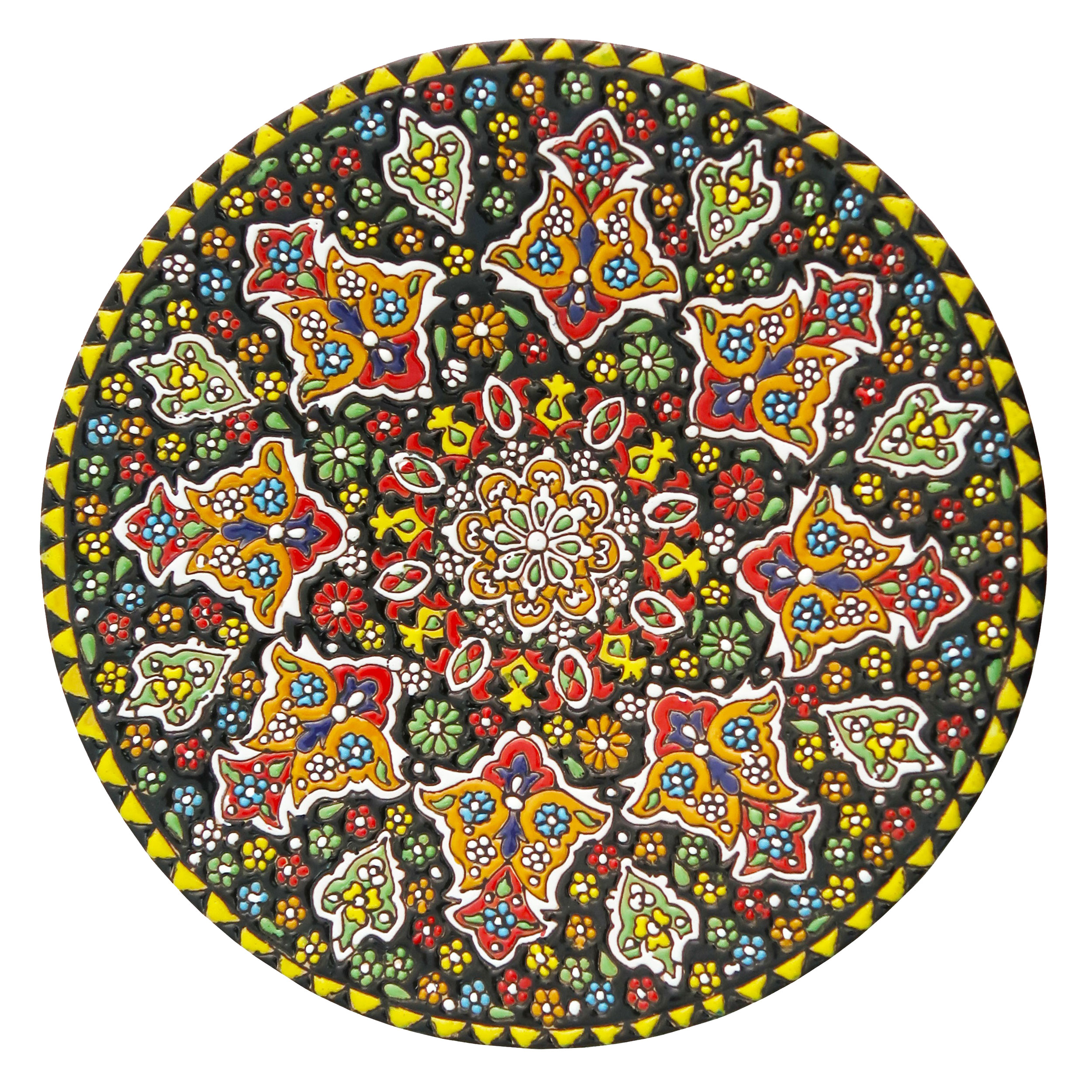 بشقاب میناکاری مدل Plt-C-BB48-25