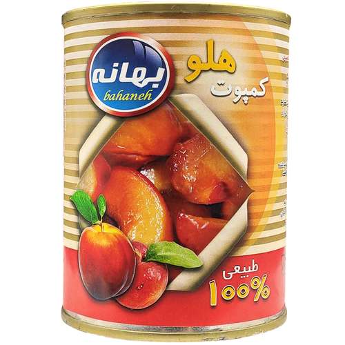 کمپوت هلو بهانه مقدار 350 گرم