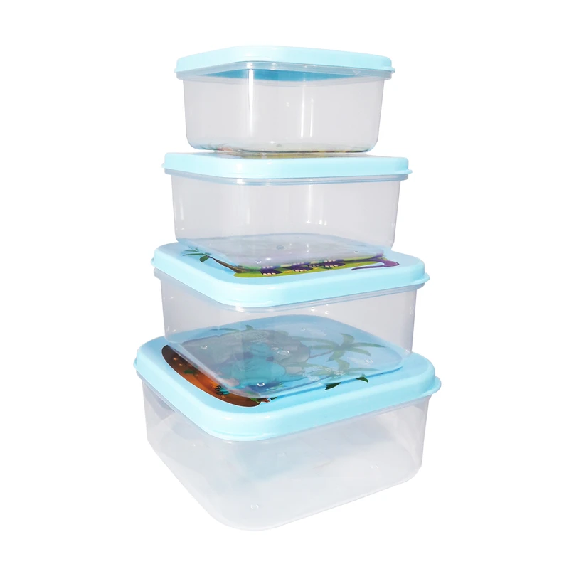 ظرف نگهدارنده هوبی لایف مدل Fun Box مجموعه 4 عددی