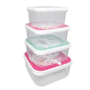 ظرف نگهدارنده هوبی لایف مدل Fun Box مجموعه 4 عددی