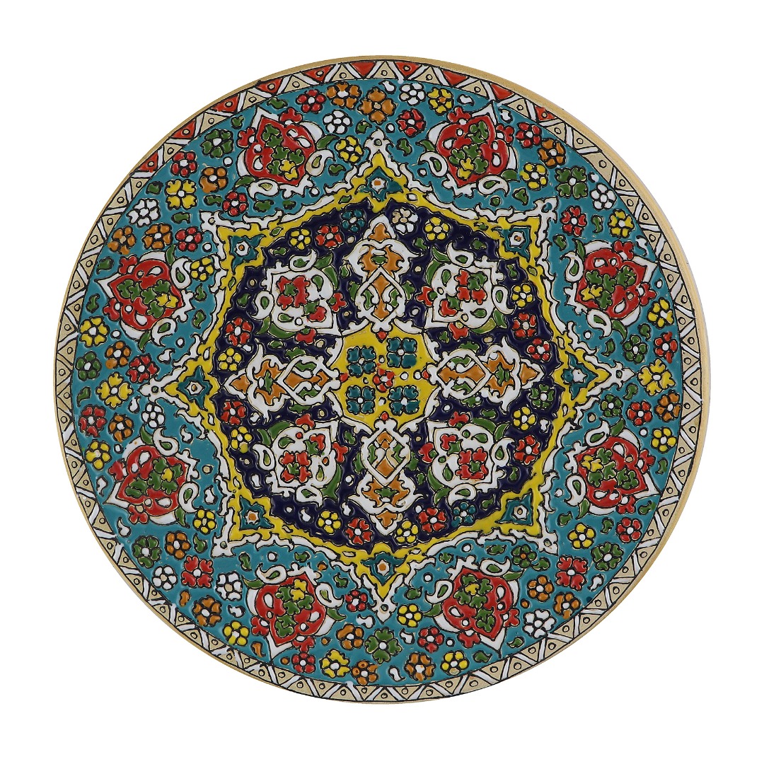 بشقاب میناکاری مدل B25M10