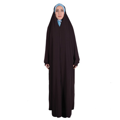 چادر دانشجویی شهر حجاب کد 01 رنگ قهوه ای
