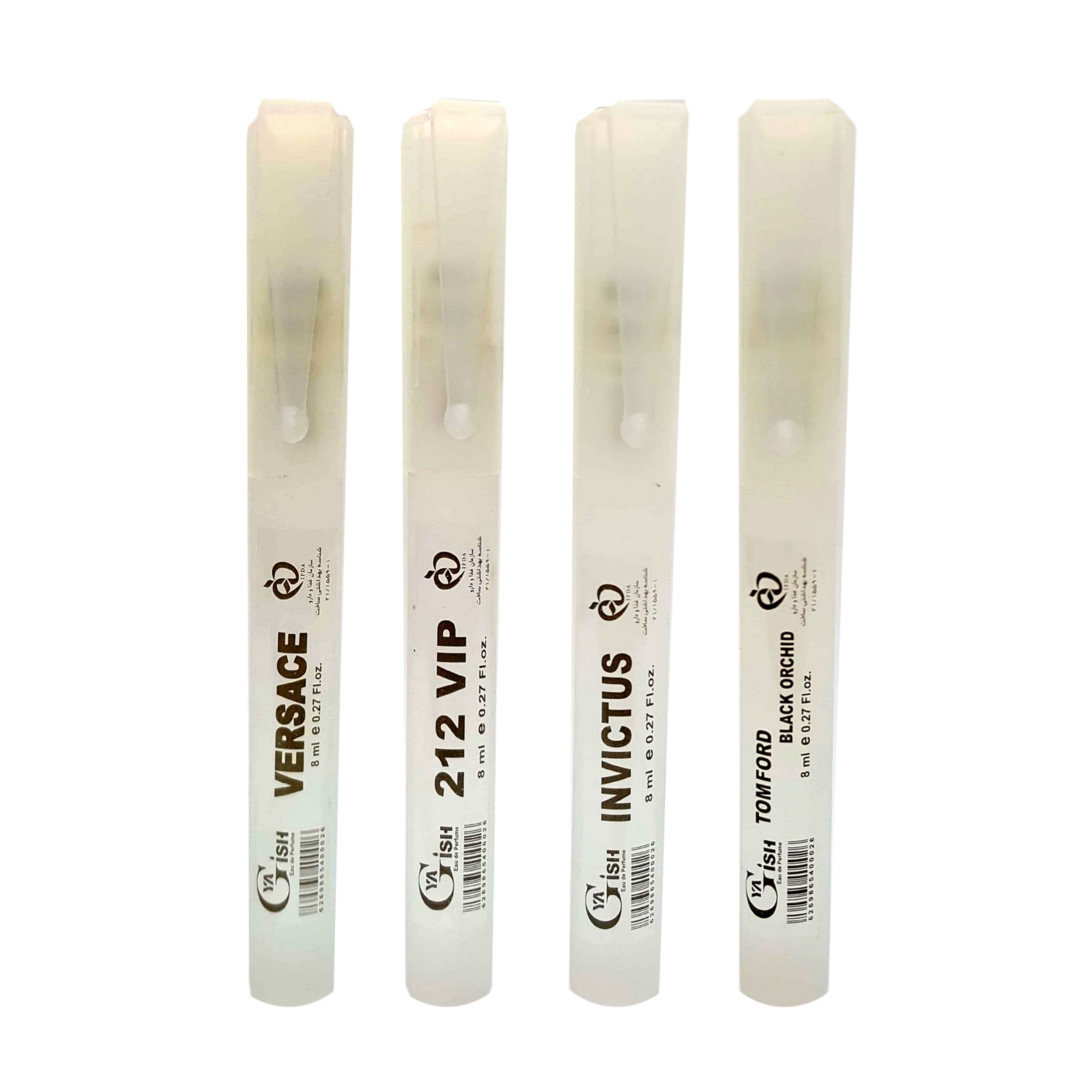 عطر جیبی مردانه یاغیش مدل B-01 حجم 8 میلی لیتر مجموعه 4 عددی