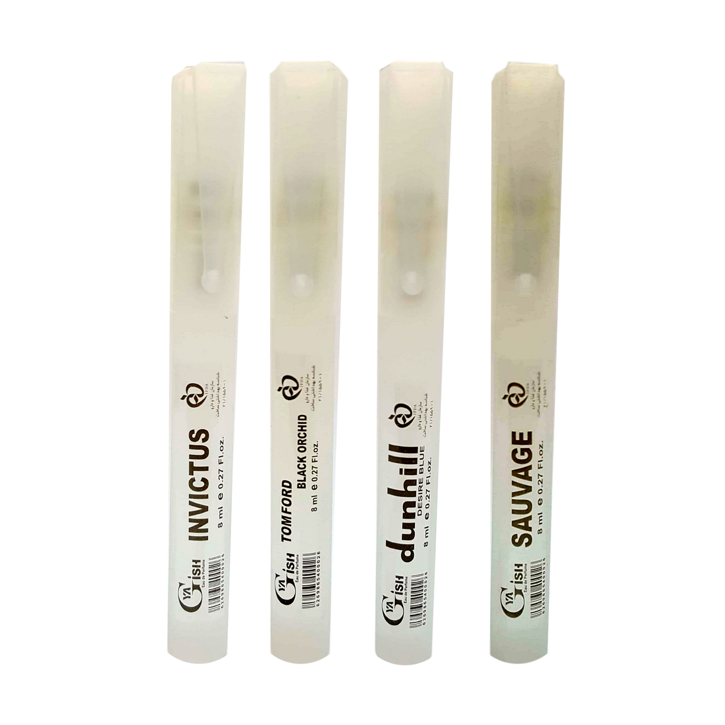 عطر جیبی مردانه یاغیش مدل B-02 حجم 8 میلی لیتر مجموعه 4 عددی