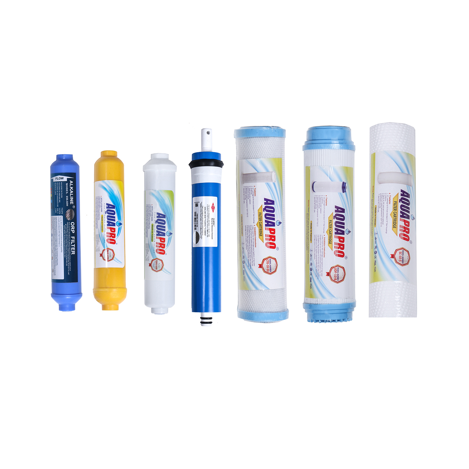 فیلتر دستگاه تصفیه کننده آب مدل RO-7-ORP مجموعه 7 عددی
