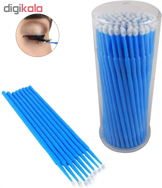 برس اکستنشن مژه مدل MH-100 بسته 100 عددی