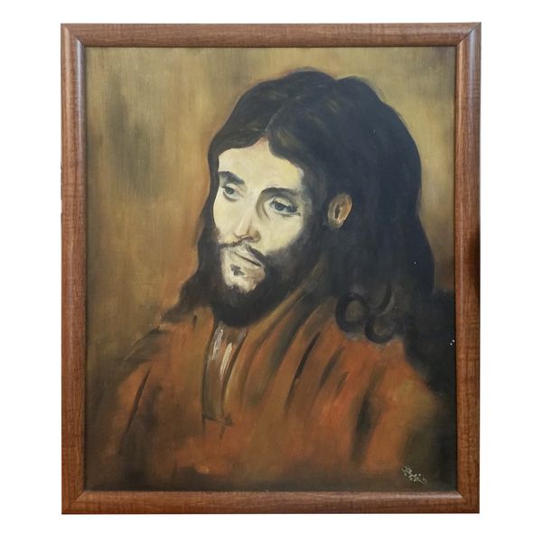 تابلو نقاشی رنگ روغن مدل عیسی مسیح کد ZBJ- 02
