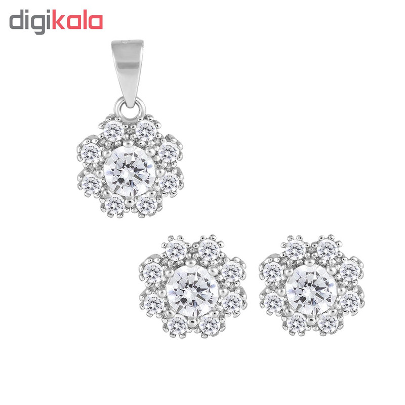 نیم ست نقره زنانه اقلیمه کد NN403