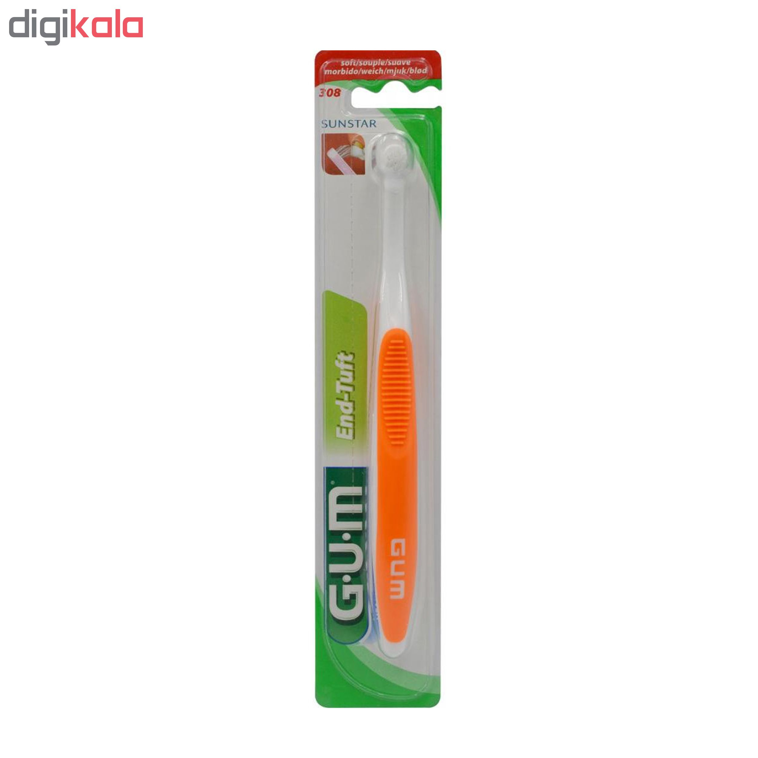 مسواک جی یو ام مدل END-TUFT کد 3087 با برس نرم