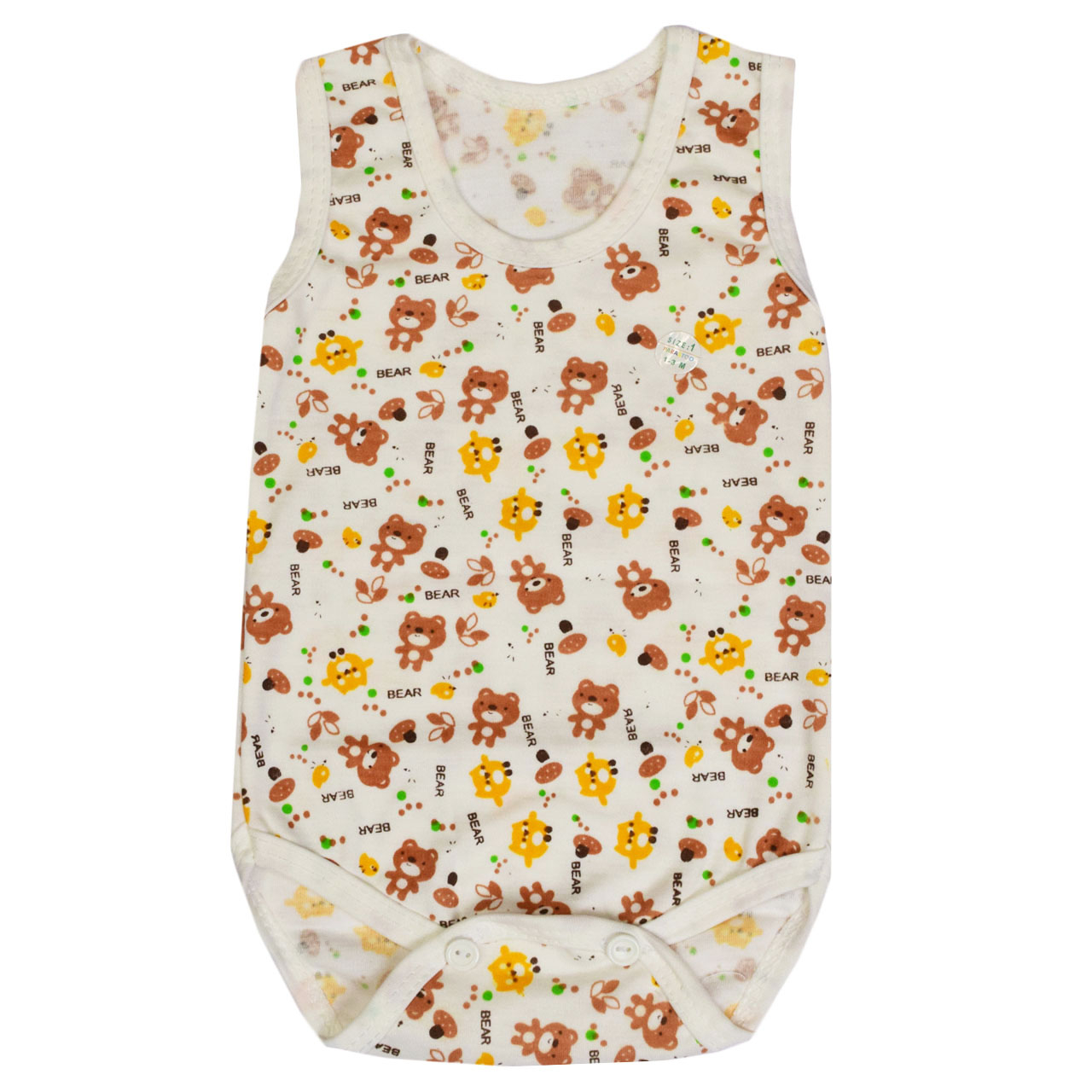  بادی نوزادی طرح bear کد 01