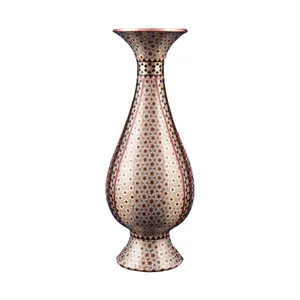 گلدان خاتم کاری مسی کروبی مدل 20