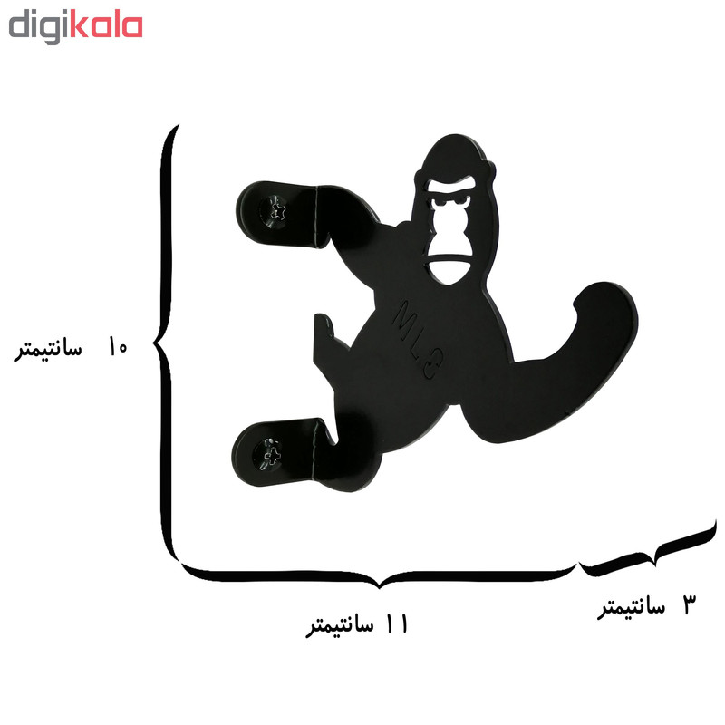 آویز لباس ملو طرح گوریل کد KMA78 آویز لباس ملو طرح گوریل کد KMA78