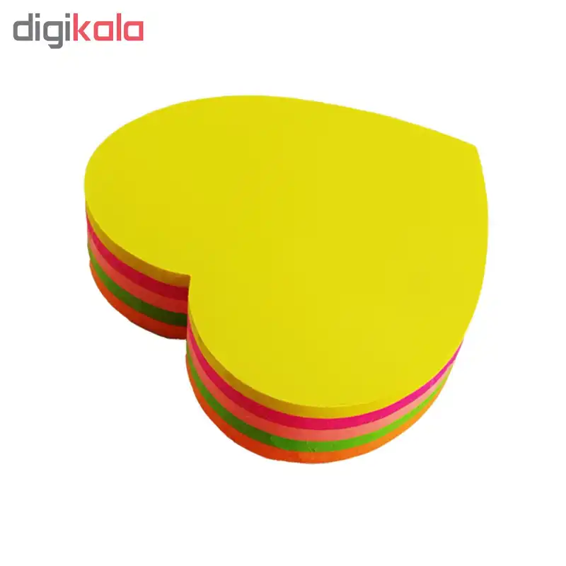 کاغذ یادداشت چسب دار طرح قلب کد 110876