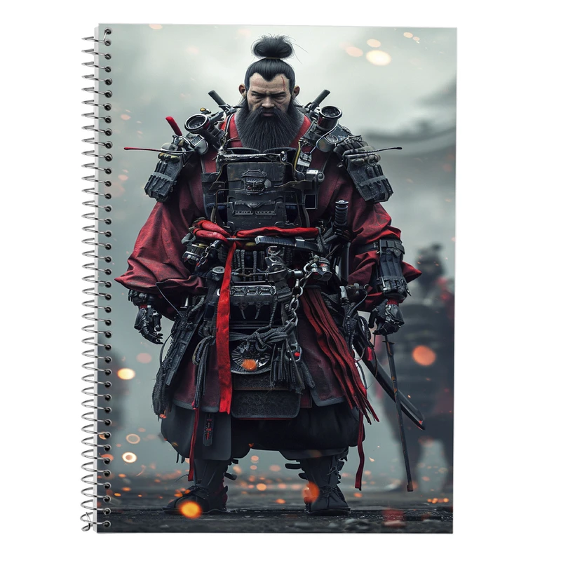 دفتر زبان 50 برگ مدوپد مدل دو خط طرح حیوانات جنگجو کد DF14867