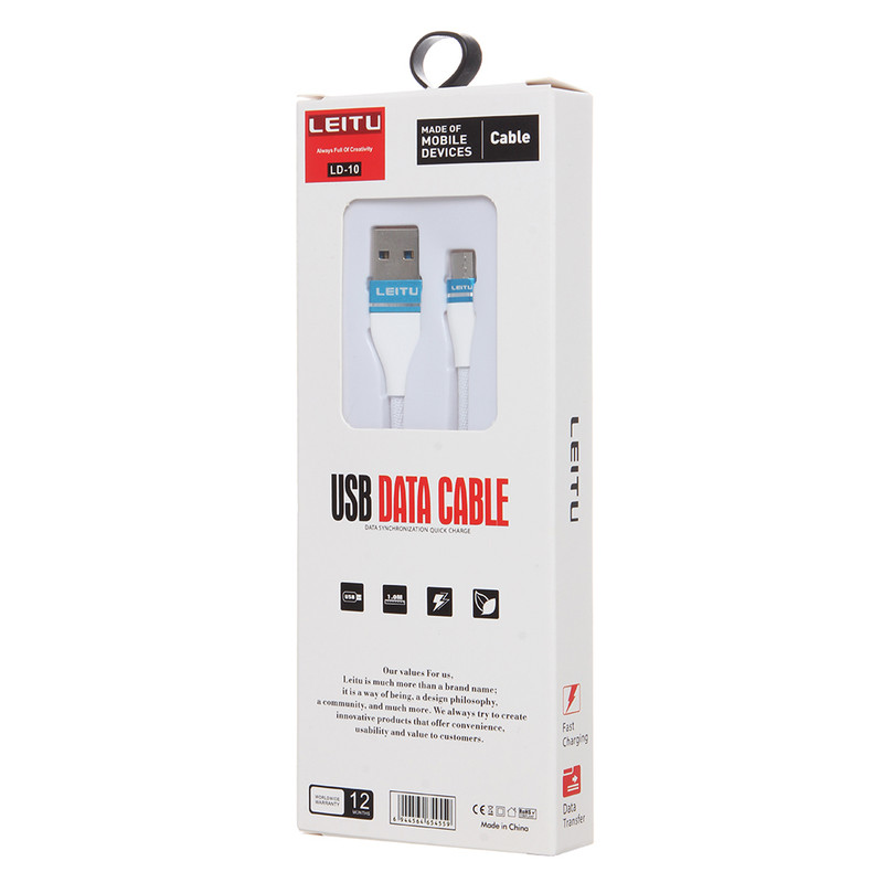 کابل تبدیل USB به USB-C  لیتو مدل LD-10 طول 1 متر