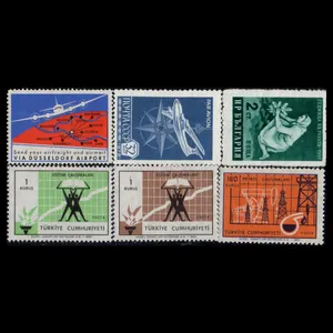 تمبر یادگاری مدل خارجی مجموعه 6 عددی 
