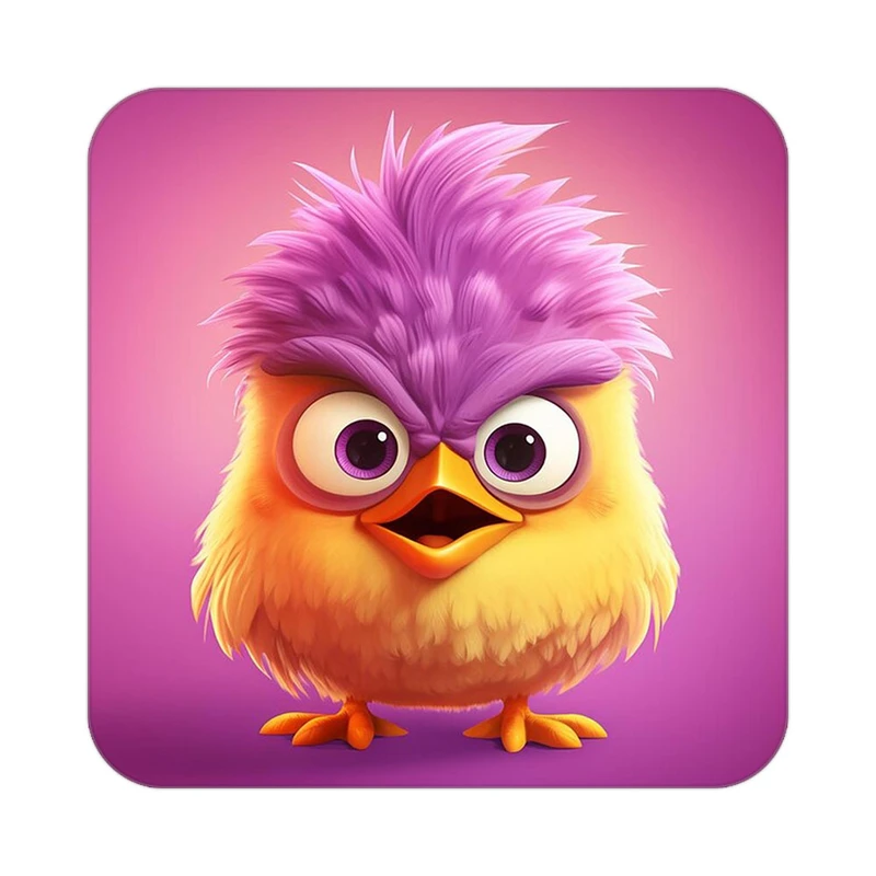 زیر لیوانی کاکتی طرح حیوانات کارتونی مدل mp27511