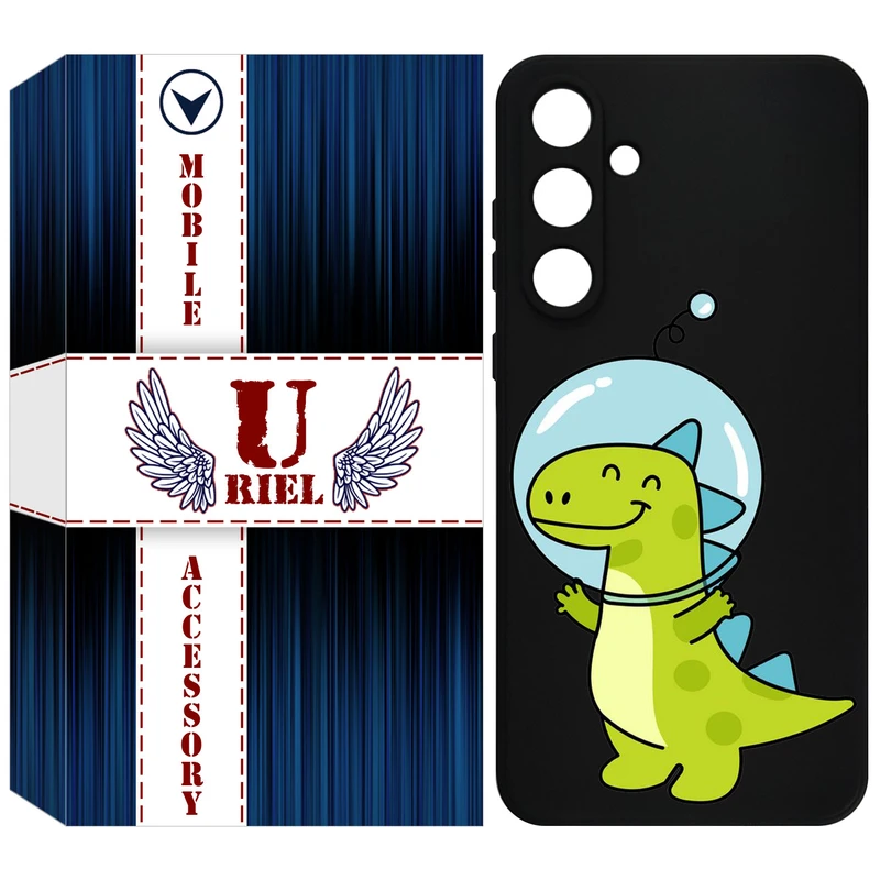 کاور یوریل مدل KSH کد 62 طرح دایناسور فضانورد مناسب برای گوشی موبایل سامسونگ Galaxy A35