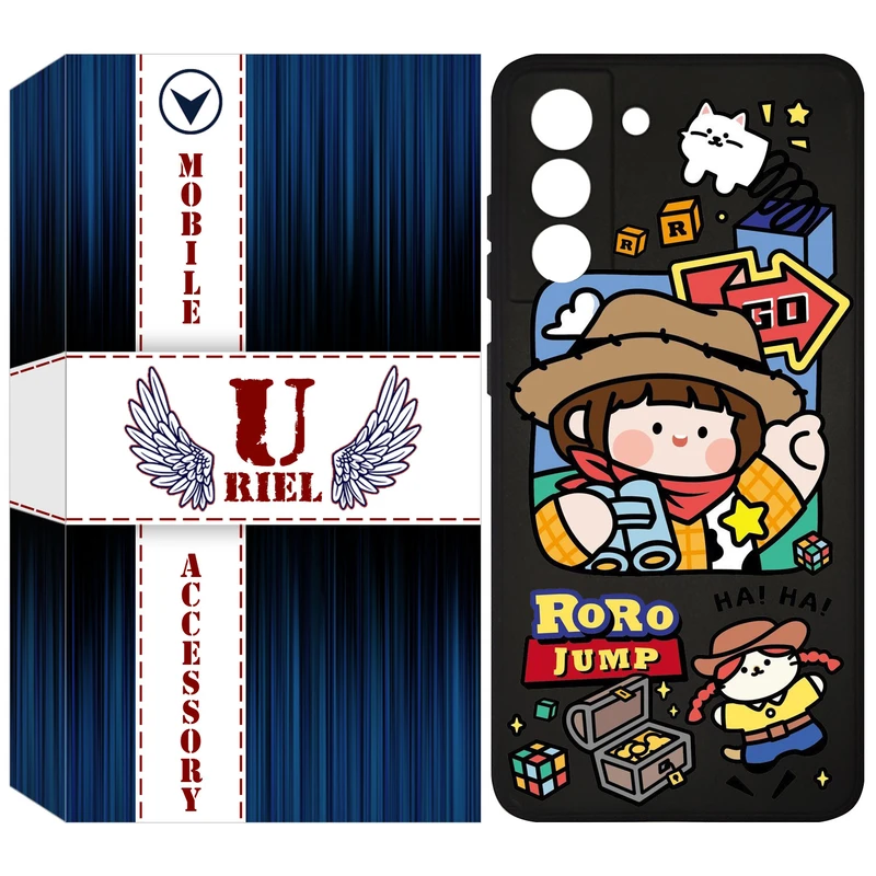 کاور یوریل مدل KSH کد 29 طرح دختر خوشحال مناسب برای گوشی موبایل سامسونگ Galaxy S21 FE 5G