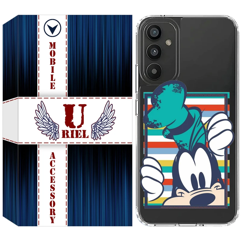 کاور یوریل مدل Clear کد 2 طرح سگ مناسب برای گوشی موبایل سامسونگ Galaxy A15